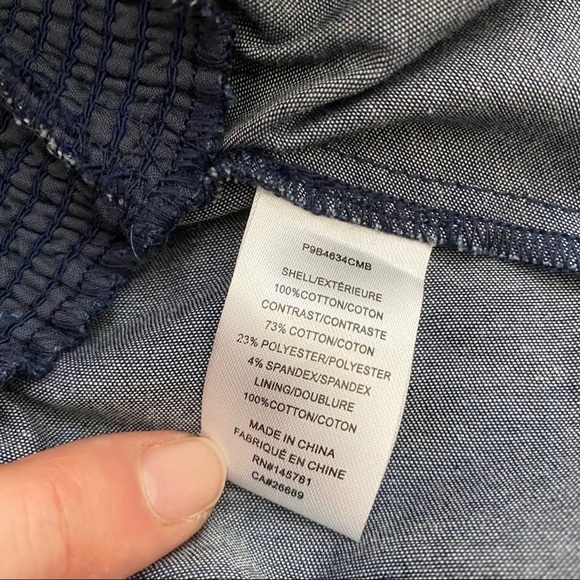 Parker Womens Jordan Striped Smocked Mini Skirt 10 - Picture 9 of 10